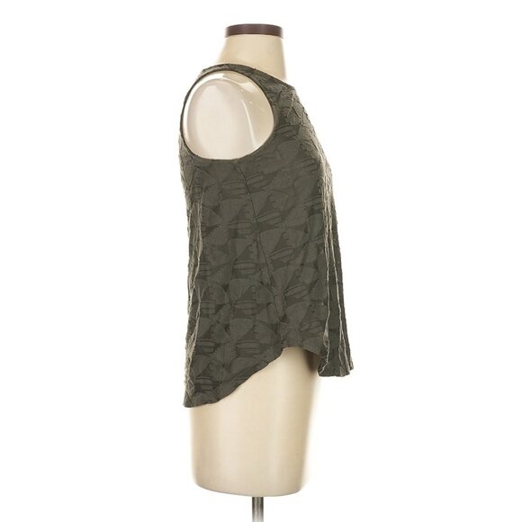 susina womens Solid gray triangle Print tank top Small - Picture 2 of 5